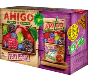Amigo Very Berry 8x200ml