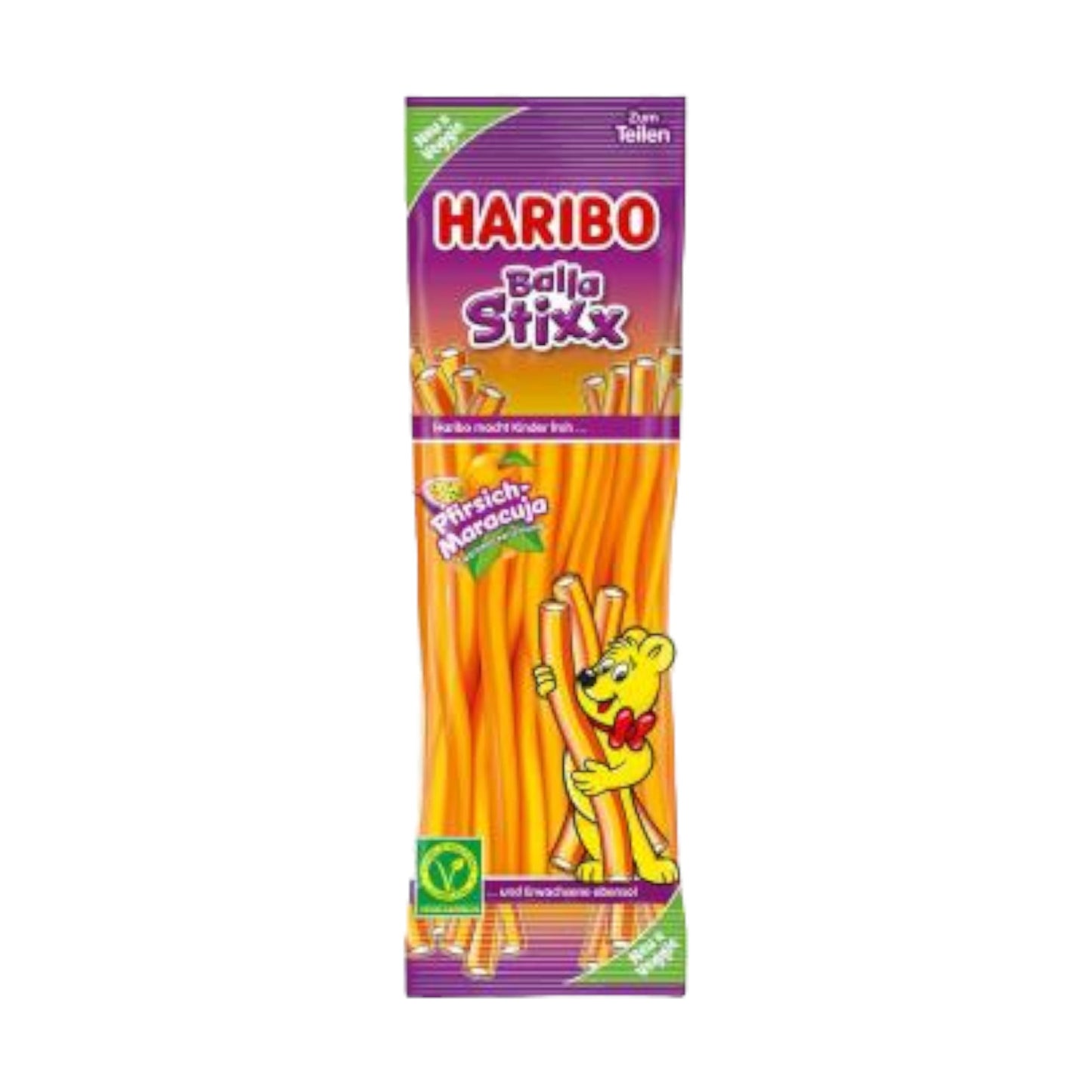 Haribo Balla Stixx Pfirsich-Maracuja veggie (175g)