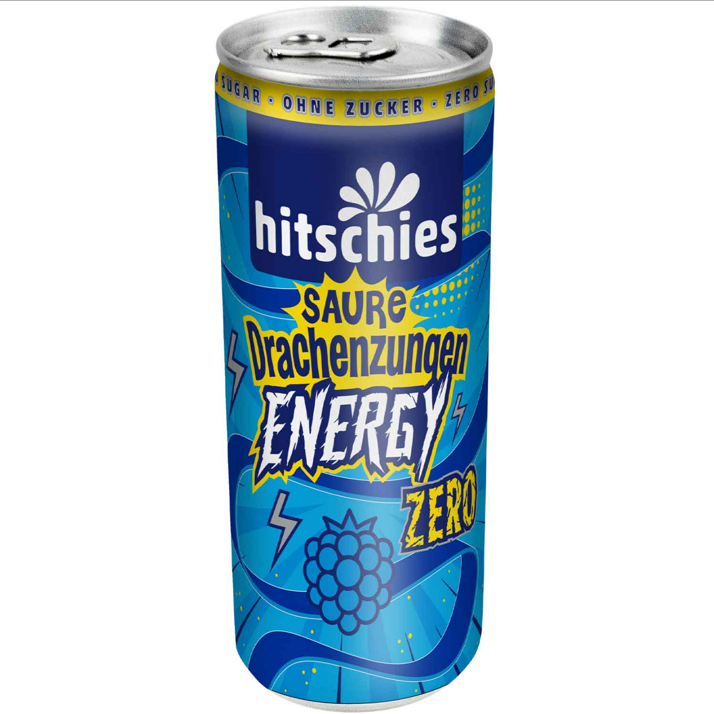 Saure Drachenzungen Energy Zero Blau 250 ml