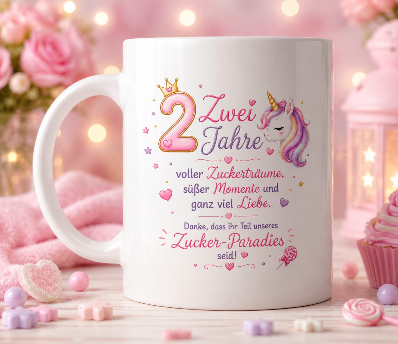 VORBESTELLUNG Jubiläumstasse 🥳 2 Jahre Zucker Paradies VORBESTELLUNG