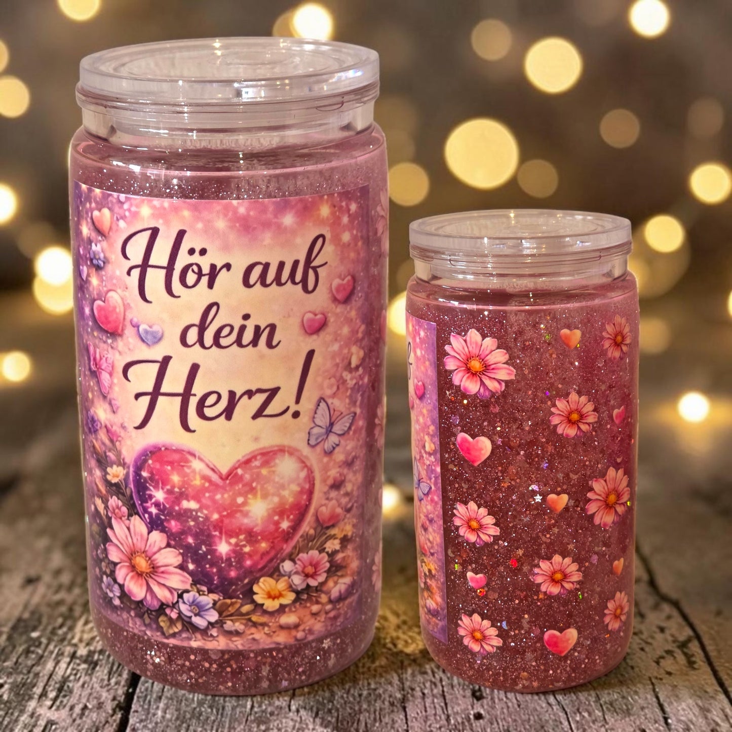 Glitzerbecher Rosegold Kiara