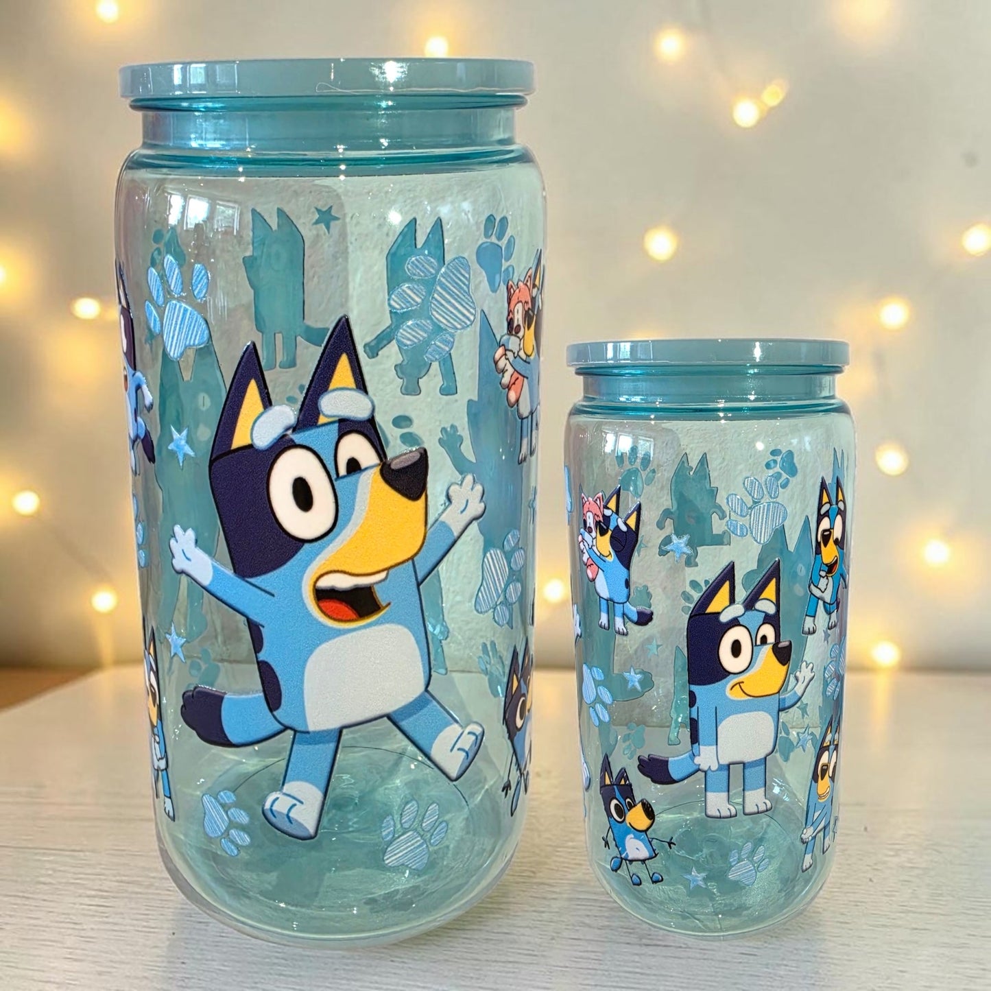 Kumststoffbecher Blau Bluey 💞