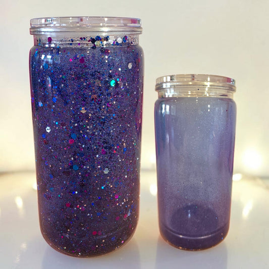 Glitzerbecher Galaxy von Kiara