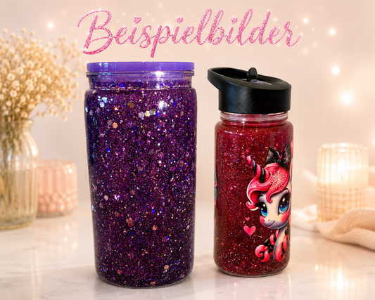 Glitzerbecher/flasche auf Wunsch