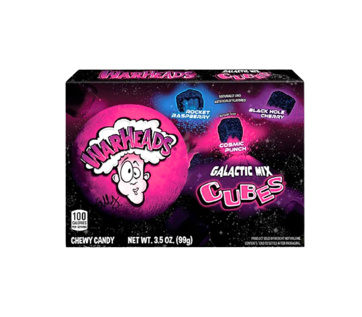 Warheads Galactic Mix Cubes (99g)