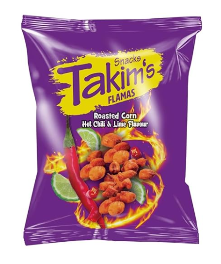 Takim's Roasted Corn Hot Chili & Lime 100g