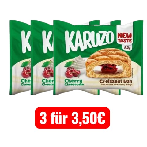 Karuzo Croissant Cherry Cheesecake 82g x3