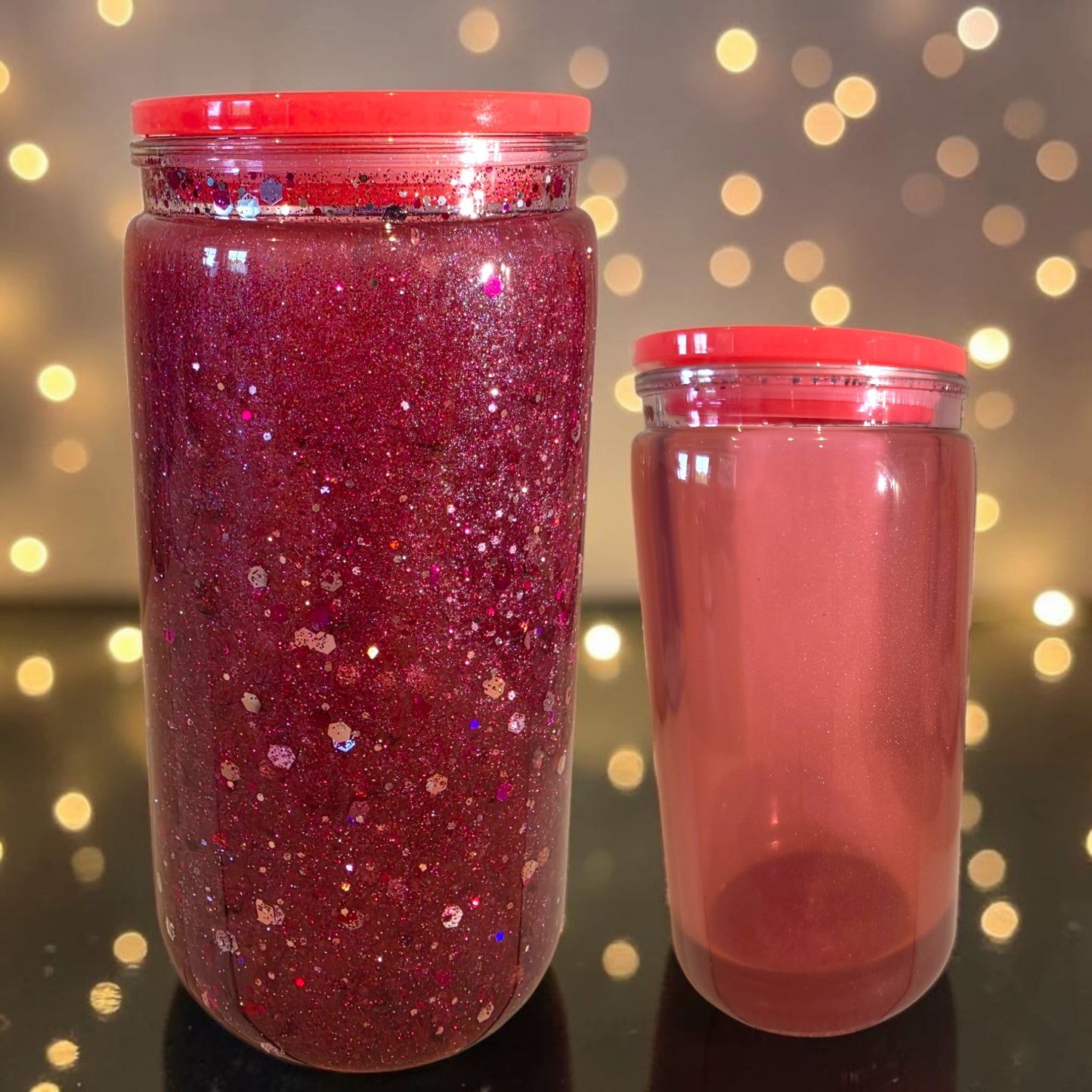 Glitzerbecher Pink